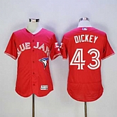 Toronto Blue Jays #43 R.A. Dickey Red 2016 Flexbase Collection Canada Day Stitched Jersey,baseball caps,new era cap wholesale,wholesale hats